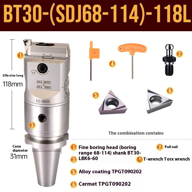 1071-SDJ Fine Boring Tools Fine Boring Heads Adjustable BT40 Fine Boring Tools Set Machining Center Small Bore Fine Boring Tools Shandong Denso Pricision Tools Co.,Ltd.